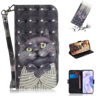 For Huawei P40 lite 5G 3D Painted Pattern Magnetic Attraction Horizontal Flip Leather Case with Holder & Card Slot & Wallet & Lanyard(Embrace Cat)