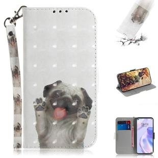 For Huawei P40 lite 5G 3D Painted Pattern Magnetic Attraction Horizontal Flip Leather Case with Holder & Card Slot & Wallet & Lanyard(Pekingese Dag)