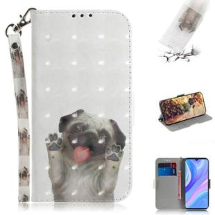 For Huawei Y8p / P Smart S / Enjoy 10s 3D Painted Pattern Magnetic Attraction Horizontal Flip Leather Case with Holder & Card Slot & Wallet & Lanyard(Pekingese Dag)
