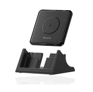 Yesido DS15 15W Desktop Wireless Fast Charger with Detachable Phone Holder(Black)