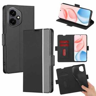 For Honor 400 Global 156.5mm Twill Texture Side Button Leather Phone Case(Black)