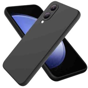 For vivo Y17s 4G Pure Color Liquid Silicone Shockproof Phone Case(Black)