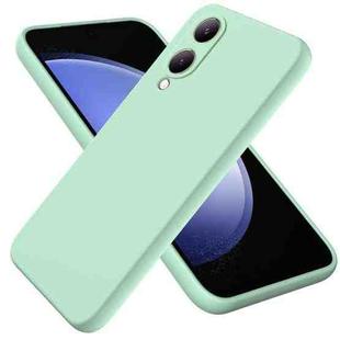 For vivo Y17s 4G Pure Color Liquid Silicone Shockproof Phone Case(Green)