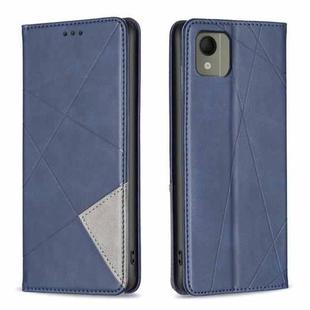 For Nokia C110 Rhombus Texture Magnetic Leather Phone Case(Blue)