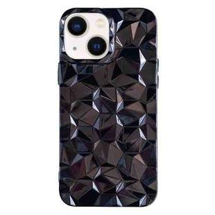 For iPhone 14 Electroplating Honeycomb Edged TPU Phone Case(Black)