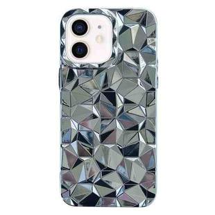 For iPhone 11 Electroplating Honeycomb Edged TPU Phone Case(Silver)