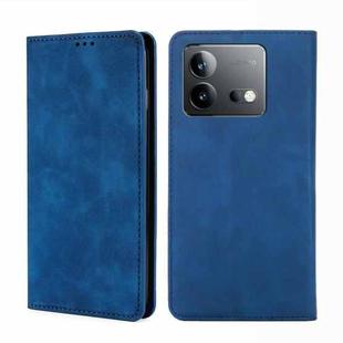 For vivo iQOO Neo 8 5G / 8 Pro 5G Skin Feel Magnetic Leather Phone Case(Blue)