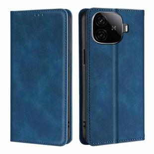 For vivo iQOO Z9 Turbo Skin Feel Magnetic Leather Phone Case(Blue)