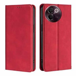 For vivo V30e 5G Global Skin Feel Magnetic Leather Phone Case(Red)