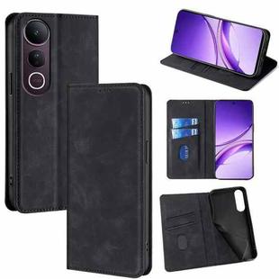 For vivo V50 Lite 5G Skin Feel Magnetic Leather Phone Case(Black)