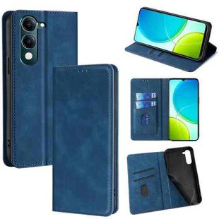 For vivo Y29s 5G / Y04 4G Skin Feel Magnetic Leather Phone Case(Blue)