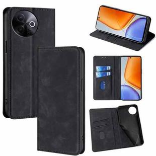 For vivo Y39 5G Global Skin Feel Magnetic Leather Phone Case(Black)