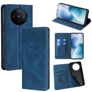 For vivo X200s 5G Skin Feel Magnetic Leather Phone Case(Blue)