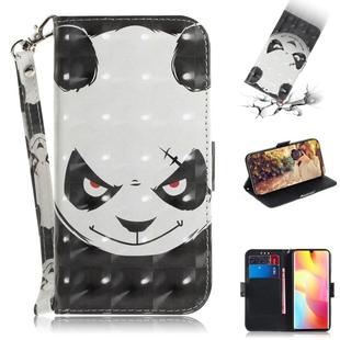For Xiaomi Mi Note 10 Lite 3D Painted Pattern Magnetic Attraction Horizontal Flip Leather Case with Holder & Card Slot & Wallet & Lanyard(Angry Bear)