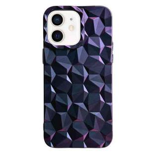 For iPhone 12 Honeycomb Edged TPU Phone Case(Purple)