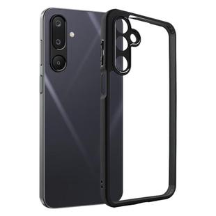 For Samsung Galaxy M16 5G Frosted TPU + Transparent PC Phone Case(Black)