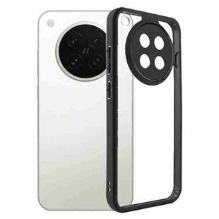 For OPPO Find X8s Frosted TPU + Transparent PC Phone Case(Black)