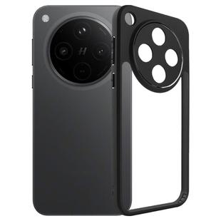 OPPO Find X8s+ Frosted TPU + Transparent PC Phone Case(Black)
