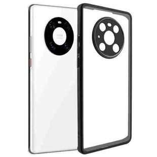 For Huawei Mate 40 Pro Frosted TPU + Transparent PC Phone Case(Black)