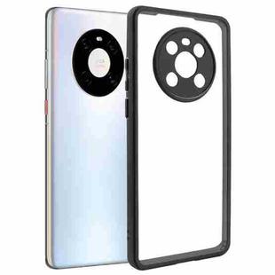 For Huawei Mate 40 Frosted TPU + Transparent PC Phone Case(Black)