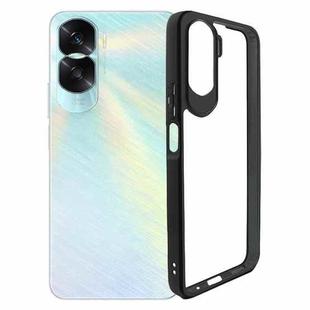 For Honor X50i / 90 Lite Frosted TPU + Transparent PC Phone Case(Black)