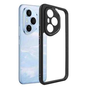 For Honor 400 Pro Global 160.8mm Frosted TPU + Transparent PC Phone Case(Black)