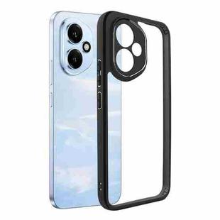 For Honor 400 Global 156.5mm Frosted TPU + Transparent PC Phone Case(Black)