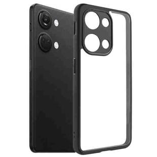 For OnePlus ACE 2V Frosted TPU + Transparent PC Phone Case(Black)