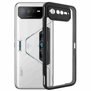 For Asus ROG Phone 6 / 6 Pro Frosted TPU + Transparent PC Phone Case(Black)