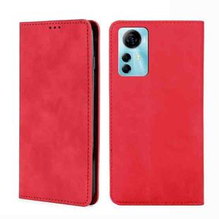 For ZTE Blabe V41 Smart 4G Skin Feel Magnetic Leather Phone Case(Red)