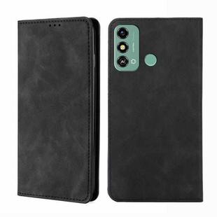 For ZTE Blade A53 4G Skin Feel Magnetic Leather Phone Case(Black)