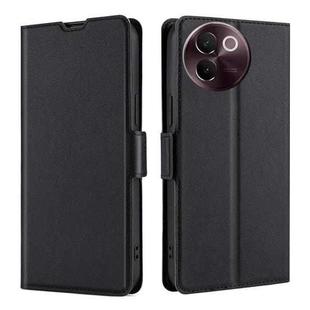 For vivo V30e 5G Global Ultra-thin Voltage Side Buckle Horizontal Flip Leather Phone Case(Black)