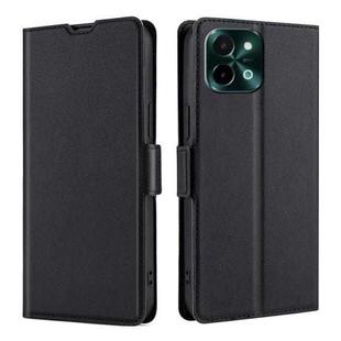 For vivo Y28 4G Ultra-thin Voltage Side Buckle Horizontal Flip Leather Phone Case(Black)