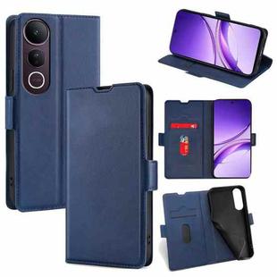 For vivo V50 Lite 5G Ultra-thin Voltage Side Buckle Horizontal Flip Leather Phone Case(Blue)