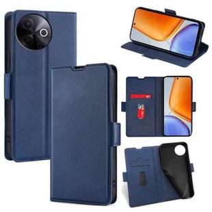For vivo Y39 5G Global Ultra-thin Voltage Side Buckle Horizontal Flip Leather Phone Case(Blue)