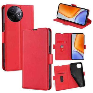 For vivo Y39 5G Global Ultra-thin Voltage Side Buckle Horizontal Flip Leather Phone Case(Red)