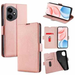 For Honor 400 Global 156.5mm Ultra-thin Voltage Side Buckle Horizontal Flip Leather Phone Case(Rose Gold)