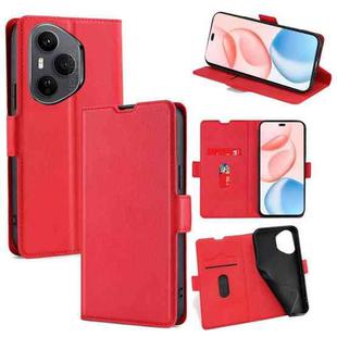 For Honor 400 Pro Global 160.8mm Ultra-thin Voltage Side Buckle Horizontal Flip Leather Phone Case(Red)
