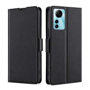 For ZTE Blabe V41 Smart 4G Ultra-thin Voltage Side Buckle Horizontal Flip Leather Phone Case(Black)