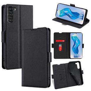 For ZTE nubia S 5G A403ZT Ultra-thin Voltage Side Buckle Horizontal Flip Leather Phone Case(Black)