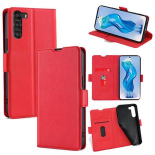 For ZTE nubia S 5G A403ZT Ultra-thin Voltage Side Buckle Horizontal Flip Leather Phone Case(Red)