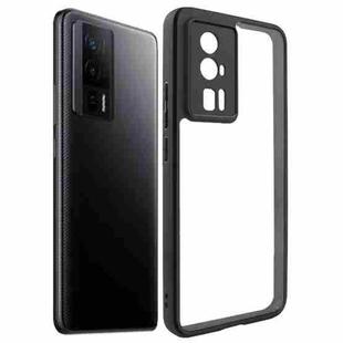 For Xiaomi Redmi K60 / K60 Pro / Poco F5 Pro Frosted TPU + Transparent PC Phone Case(Black)