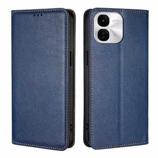 For vivo iQOO Z9x 5G Gloss Oil Solid Color Magnetic Leather Phone Case(Blue)