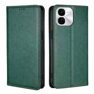 For vivo iQOO Z9x 5G Gloss Oil Solid Color Magnetic Leather Phone Case(Green)