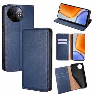 For vivo Y39 5G Global Gloss Oil Solid Color Magnetic Leather Phone Case(Blue)