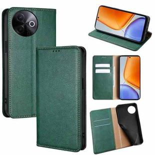 For vivo Y39 5G Global Gloss Oil Solid Color Magnetic Leather Phone Case(Green)