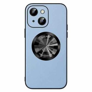 For iPhone 15 Plus SULADA Microfiber Leather MagSafe Magnetic Phone Case(Sierra Blue)