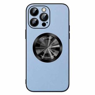 For iPhone 14 Pro SULADA Microfiber Leather MagSafe Magnetic Phone Case(Sierra Blue)