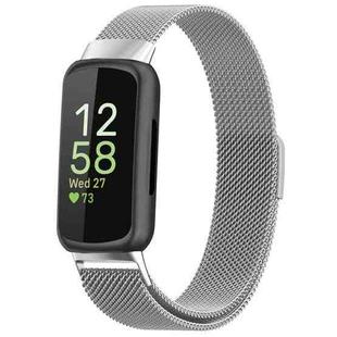 For Fitbit Inspire 3 Milanese Metal Watch Band(Silver)