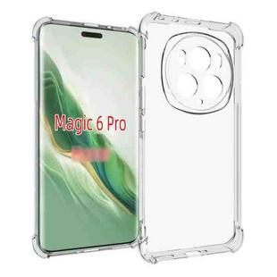 For Honor Magic6 Pro 5G Shockproof Non-slip Thickening TPU Phone Case(Transparent)